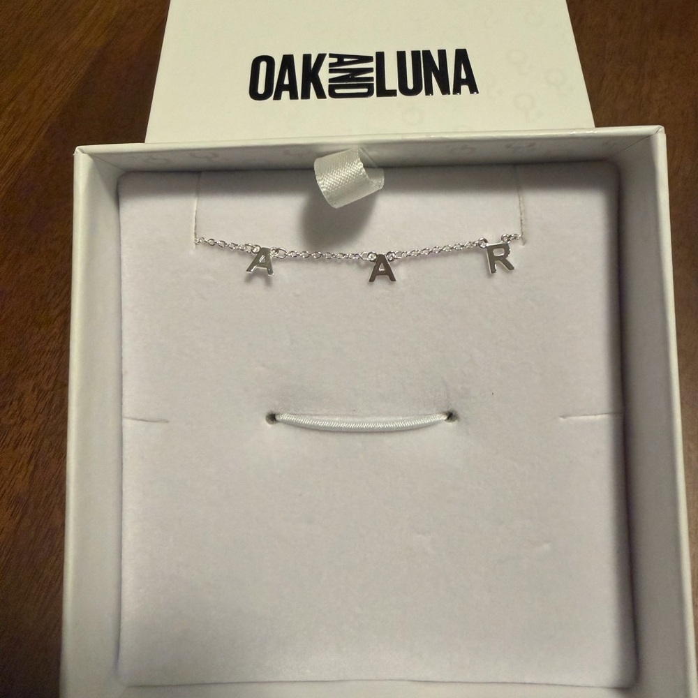 Oak and Luna Luna Inez Initial Necklace